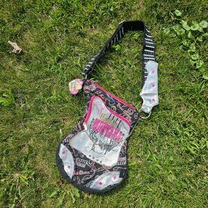 y2k Kidcore McBling Cosplay Nostalgiacore Hannah Montana Guitar Crossbody Purse